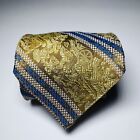 Vintage Legath Cravat Tie Men's Gold Roman design Silk Unstructured 1920s USA 57