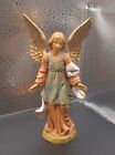 Fontanini Heirloom Nativity Standing Angel Italy Gold Wings