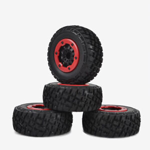 1/10 Short Course Truck Tires Wheels Hex 12mm For Traxxas Slash 4x4