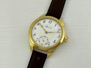 Record Watch Co. Antique Swiss Beautiful Gold Men's Chronometer Watch EXCELLENT