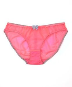 Claudette Dessous Hot Coral Pink Bikini Panty Briefs Women's Lingerie Underwear