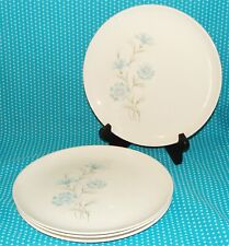 4 Vtg Taylor Smith Taylor Ever Yours Boutonniere Dinner Plates Set 10” Aqua Pink