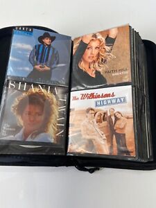 Bulk Lot CD case 2000's 90's Country music collection Brooks, Shania,Travis etc.