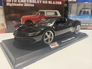 Ferrari 296 GTB Black 1/18 Scale Maisto Special Edition - New In The Box