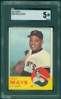 New Listing1963 TOPPS #300 WILLIE MAYS SGC 5