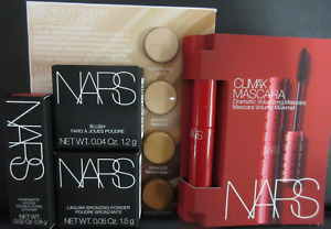 5 Pc NARS Mini Makeup Set Mascara Blush Lipstick Bronze LOOK GREAT & HELP DOGS