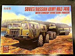 1/72 Soviet/Russian Army MAZ-7410 Truck ChMZAP-9990 Trailer Modelcollect UA72048
