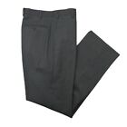 Zanella Pants Mens 34x32 Gray Flat Front Wool Dress Slacks Trousers Todd Suit