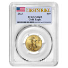 2023 $10 American Gold Eagle 1/4 oz PCGS MS69 FS Flag Label