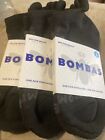Lot of 3 BOMBAS Black Ankle Socks,  Size Small NEW!  Men/Women