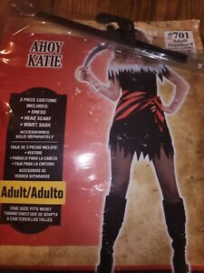 Costume Pirates Of The Caribbean Halloween Adult Standard Ahoy Katie One Size