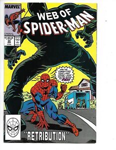 Marvel Comic 1988 Web of Spider-man #39 VF