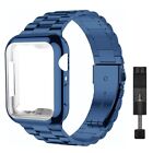 Metal Band Strap TPU Case For Apple Watch Ultra 1-2 49mm Series 9 8 7 6 5 4 3 2