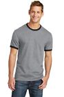 Port & Company Mens Short Sleeve Retro Ringer Crew Neck Cotton T-Shirt - PC54R