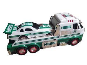 New Listing2016 HESS FLAT BED TOY TRUCK AND DRAGSTER RACING CAR