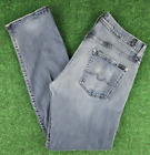 7 For All Mankind Jeans Men 36x34 Carsen Luxe Performance Denim Straight Leg USA