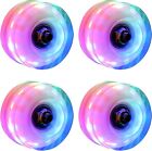 Roller Skate Wheels Luminous Light Up, with Bearings Outdoor Installed 4 pack