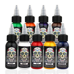 OPHIR Pro Tattoo Pigment Ink for Tattoo Machine Kit 9 Color Set 30ML/Bottle