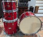 Sonor Made in Germany Mid 70's Champion Metallic Red 4 Pc Drum Set 22, 16, 8, 9