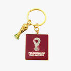 NEW 2022 FIFA WORLD CUP QATAR 3D Trophy Keychain With Official Emblem - Licensed