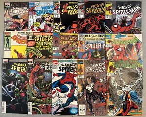 Spider-Man 15 Book Lot w/ Amazing #328 McFarlane + Web Spectacular & More
