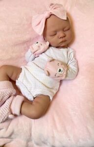 Custom Handmade Full Body Silicone Reborn Baby Girl Doll with Accessories