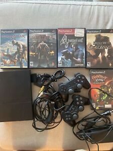 New ListingPS2 Slim Console With Games, tested and working, Read Description for game list