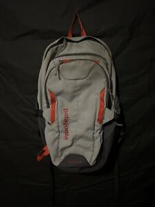 Patagonia Refugio 28L Backpack Grey with Red School Hiking Travel Durable