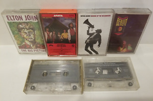 Mixed 6 Cassette Tapes 80s 90s Rock Elton Air Supply Berlin Adams Benatar Sting