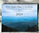 King James Bible 2024 Wall Calendar 8.5 x 11 Christian / KJV Calendar Gifts