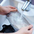 Silver Wire Dishwashing Cloth Rag Housekeeping Clean Tool Kitchen-Household