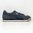 Puma Mens Roma Waxed 360228 03 Black Casual Shoes Sneakers Size 10.5