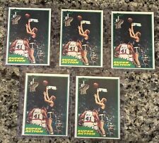 (5) Lot 1981 Topps #East 101 Larry Bird Super Action Centered & Mint Celtics HOF