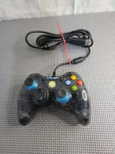 @PLAY At Play Microsoft Xbox 360 Gamepad Wired Clear Smoke Controller UNTESTED