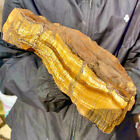 7.49LB Large Golden Tiger'S Eye Rock Quartz Crystal Mineral Specimen Metaphysics