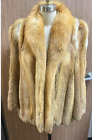 Vintage Natural Red Fox Fur Coat Made in Korea