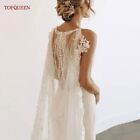 2023Wedding Shawls Lace Jackets for Wedding Dresses with Pearls Women Cape Veil