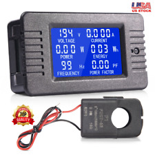 100A AC Meter Ammeter Volt Energy Voltage Power LCD Display Monitor Panel