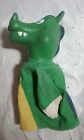 Vtg Alligator Crocodile Hand Puppet Rubber Head Cloth Body 1960s Estate Sale