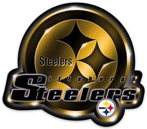 Pittsburgh Steelers Shining Logo Type NFL Football Die-cut STICKER
