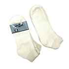 Vintage Mens Hole In None White Cotton Stretch Socks Sz 10-13 Deadstock Lot of 5
