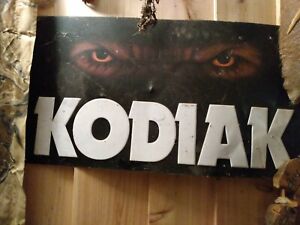 Kodiak Grizzly Bear Eyes Snuff Smokeless Chewing Tobacco Large Metal Tin Sign