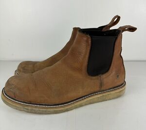 ARIAT Rambler Recon Mid Chelsea Boots Men’s 12 D Brown Leather Work 10021707