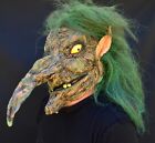 Creepy Scary Halloween Witch Mask Latex Costume Mask Evil Warlock