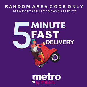 MetroPCS/By T-Mobile Prepaid Port-in Numbers Random Area Code - 5 Days Validity