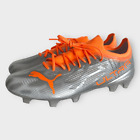 Puma Ultra 1.4 FG/AG Soccer Cleats Silver Neon Citrus 106694-01 Mens size 10 New