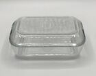 New ListingVintage Arcoroc France Butter Dish & Lid Clear Ribbed Glass Refrigerator Storage