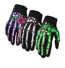 Motorcycle Full Finger Skeleton Gloves for Men Motorbike Motocross Riding Gloves
