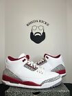 NEW DS Nike Air Jordan 3 Retro Sneaker Cardinal Red White CT8532-126 Men Size 13