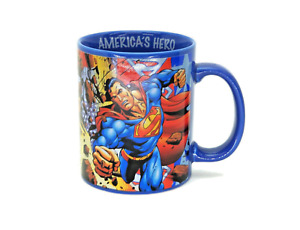 Superman Mug America's Hero 16 Ounces Coffee Mug Cup DC Comics EUC